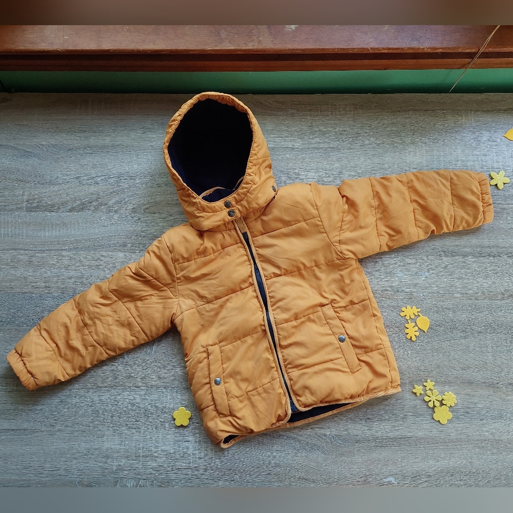 Mini Boden yellow puffer coat 7-8 years - Picture 16 of 16